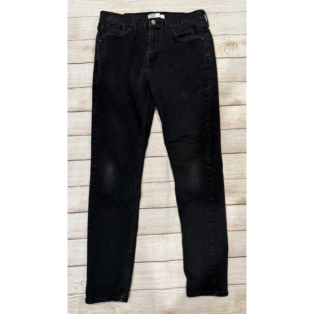Levi Strauss Signature Slim Black Denim Jeans Size W32XL32
